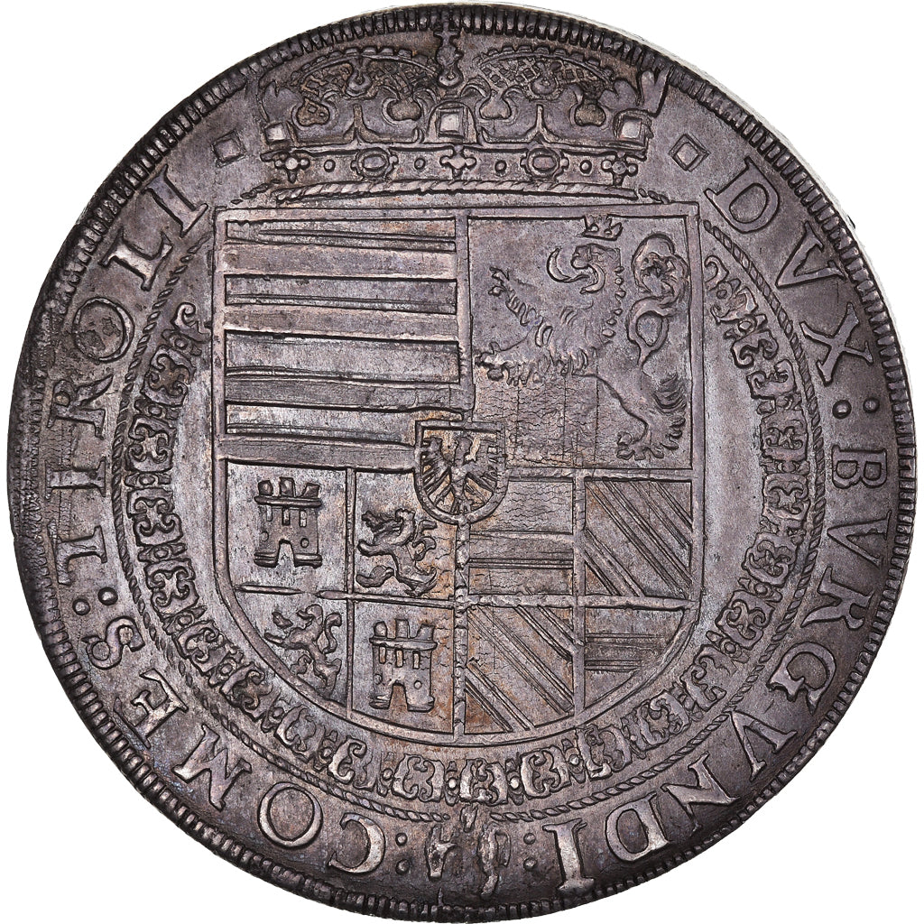 Munten, OOSTENRIJKSE STATEN, Tirol, Ferdinand II, Thaler, Hall, PR, Zilver