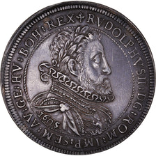 Coin, Austria, Rudolf II, Thaler, 1605, Hall, MS(60-62), Silver, KM:37.1