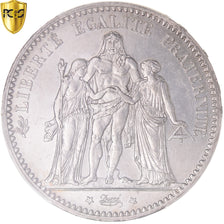 Coin, France, Hercule, 5 Francs, 1875, Paris, PCGS, MS63, MS(63), Silver
