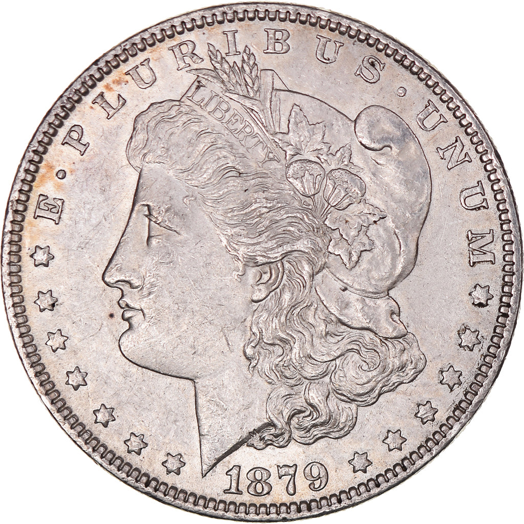 Monnaie, États-Unis, Morgan dollar, 1879, Philadelphie, TTB+, Argent