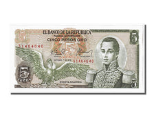 Banknote, Colombia, 5 Pesos Oro, 1978, KM:406f, UNC(65-70)