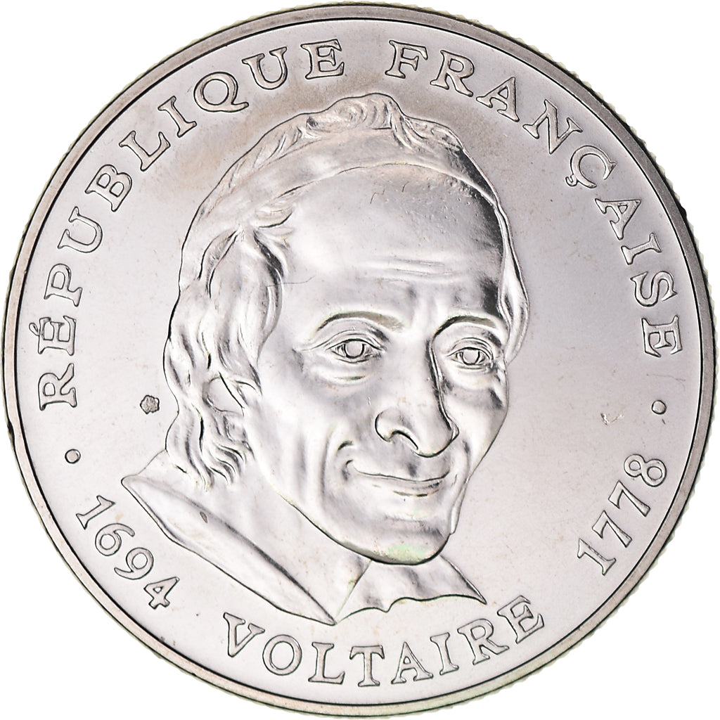 Coin, France, Voltaire, 5 Francs, 1994, Paris, ESSAI, MS(65-70), Nickel