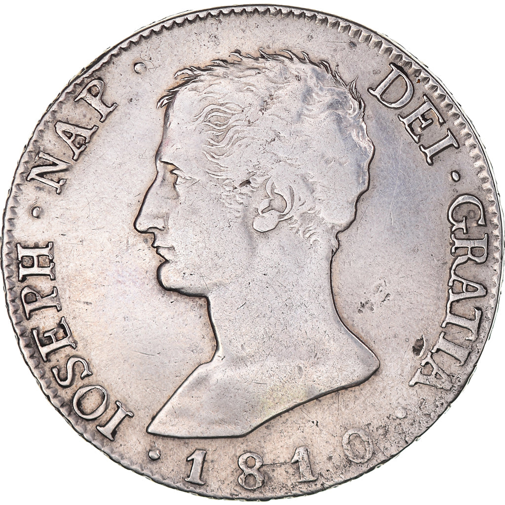 Coin, Spain, Joseph Napolean, 20 Réales, 1810, Madrid, VF(30-35), Silver