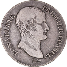 Moeda, França, Bonaparte Premier Consul, 5 Francs, An 12, Toulouse, VF(20-25)