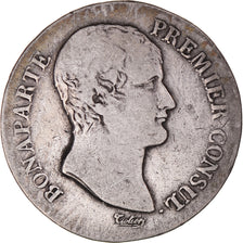Moneda, Francia, Bonaparte Premier Consul, 5 Francs, An 12, Limoges, BC+, Plata