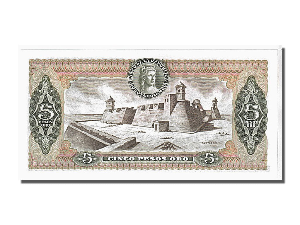 Banknot, Colombia, 5 Pesos Oro, 1978, UNC(65-70)