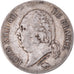 Coin, France, Louis XVIII, 5 Francs, 1824, Lille, VF(30-35), Silver, KM:711.13