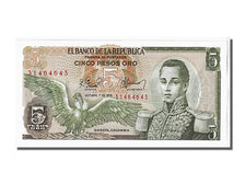 Geldschein, Kolumbien, 5 Pesos Oro, 1978, UNZ