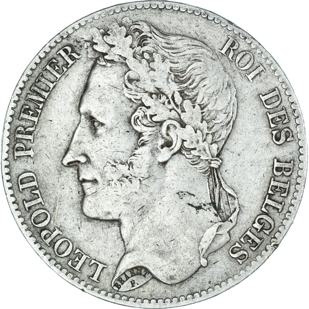 Munten, België, Leopold I, 5 Francs, 5 Frank, 1849, Brussels, ZF, Zilver