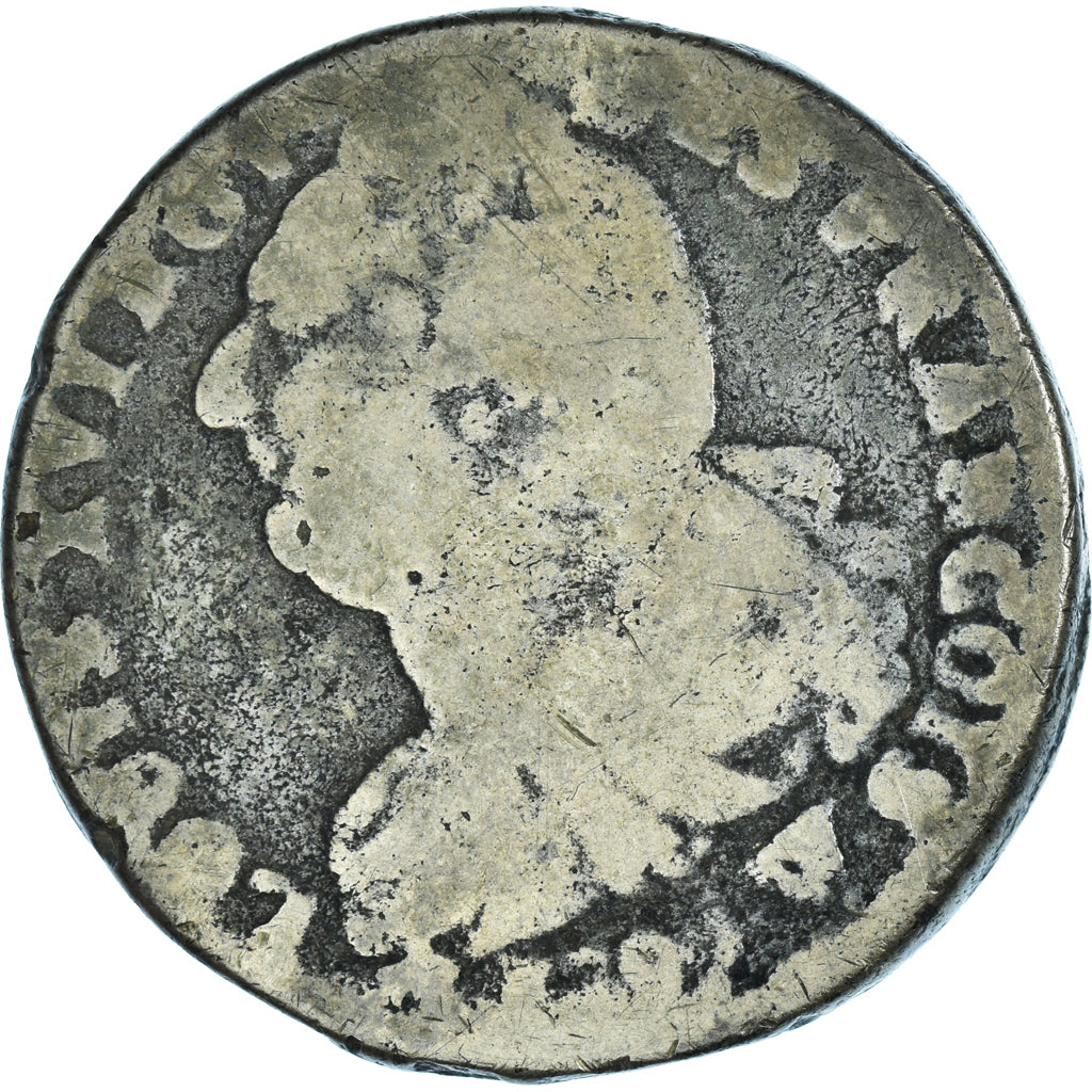 Coin, France, Louis XVI, 2 sols François, 1792, Arras, F(12-15), Métal de