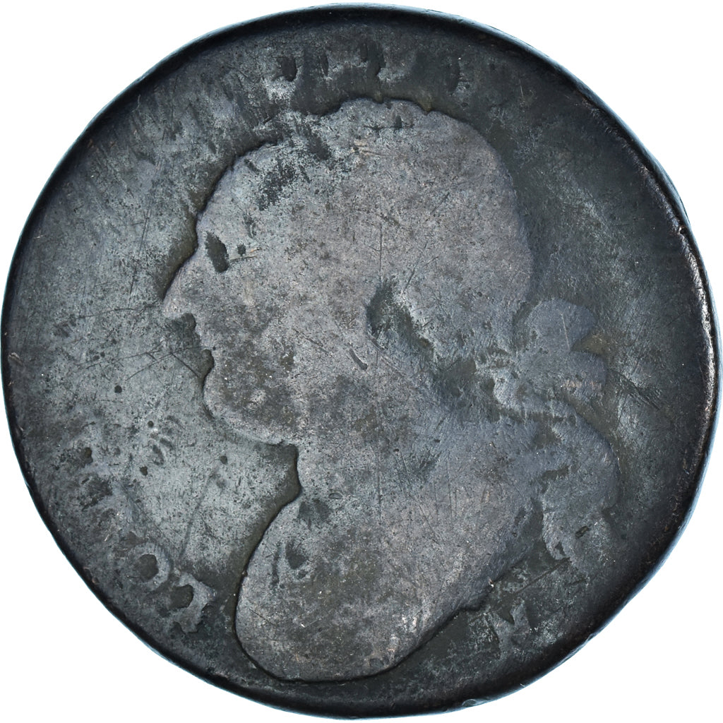 Coin, France, Louis XVI, 12 deniers françois, 1791·3, Montpellier, F(12-15)