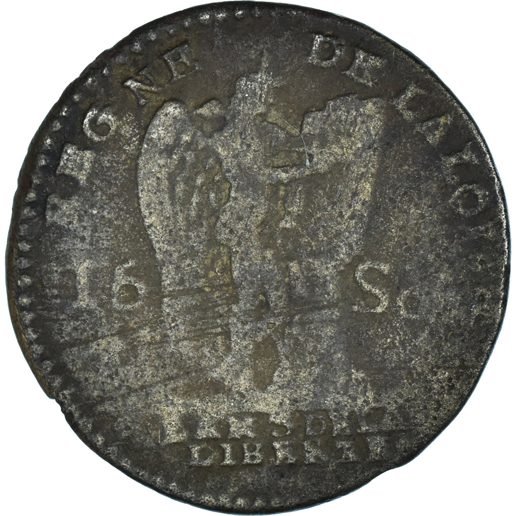 Münze, Frankreich, Louis XVI, 15 sols françois, 1791, FAUX, S, Kupfer