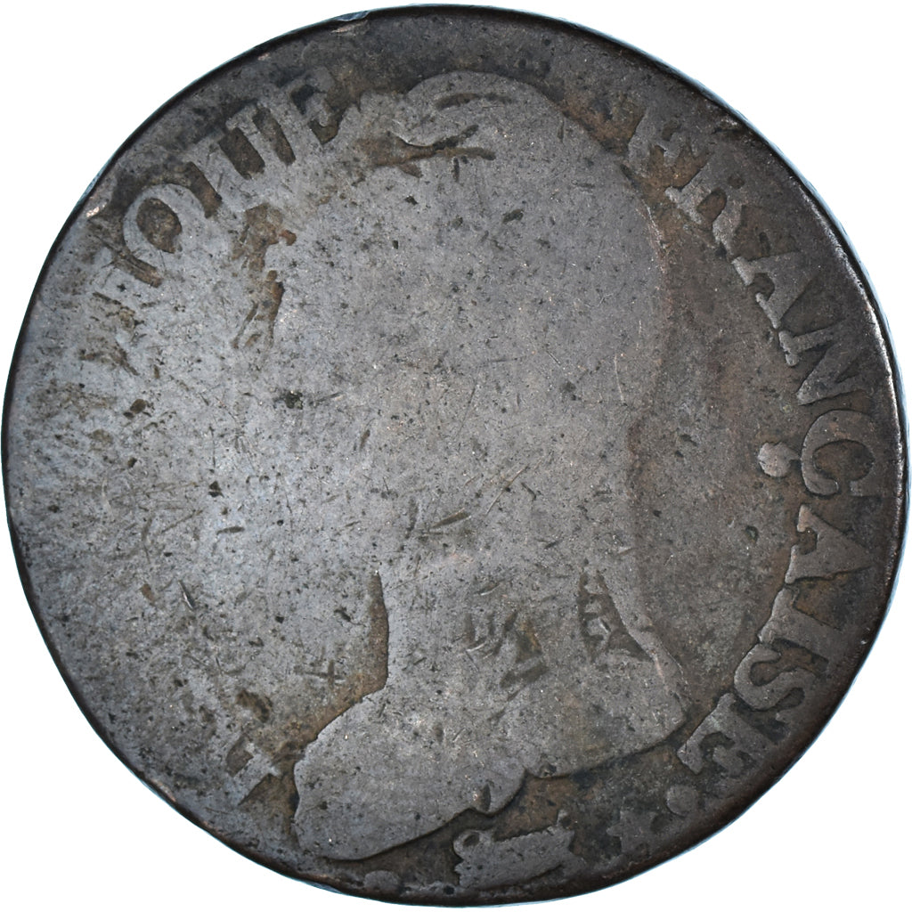 Moneta, Francja, Dupré, 5 Centimes, AN 7, Paris, F(12-15), Brązowy, KM:640.1