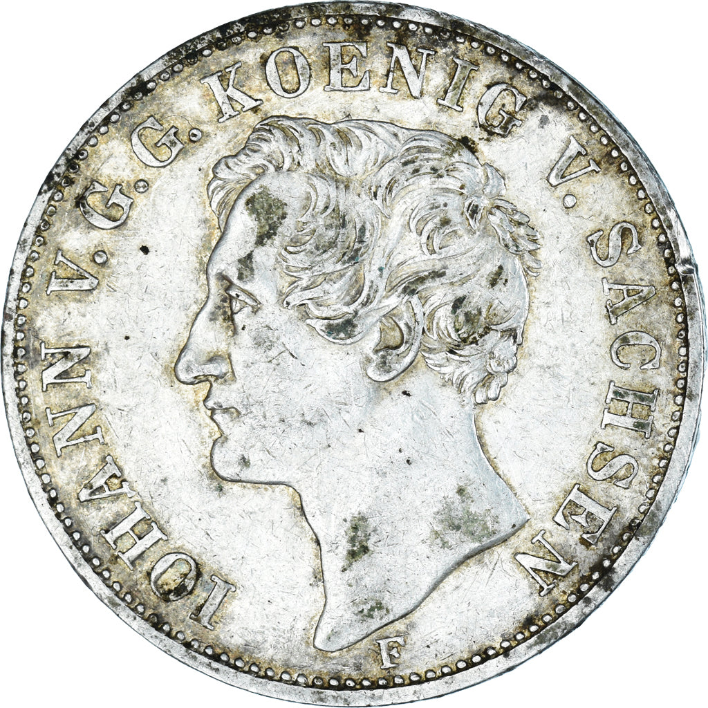 Coin, German States, SAXONY-ALBERTINE, Friedrich August II, Thaler, 1854