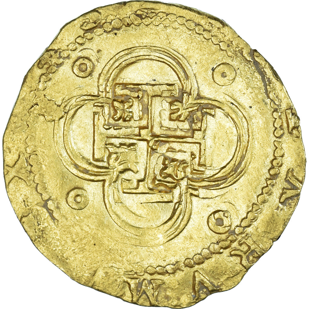 Coin, Spain, Philip II, 2 Escudos, Seville, AU(55-58), Gold