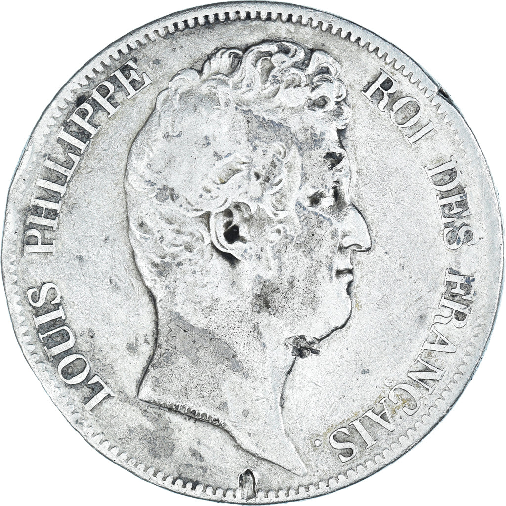 Coin, France, Louis-Philippe, 5 Francs, 1830, F(12-15), Silver, Gadoury:675