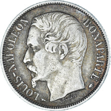 Moneta, Francia, Louis-Napoléon Bonaparte, Franc, 1852, Paris, BB, Argento