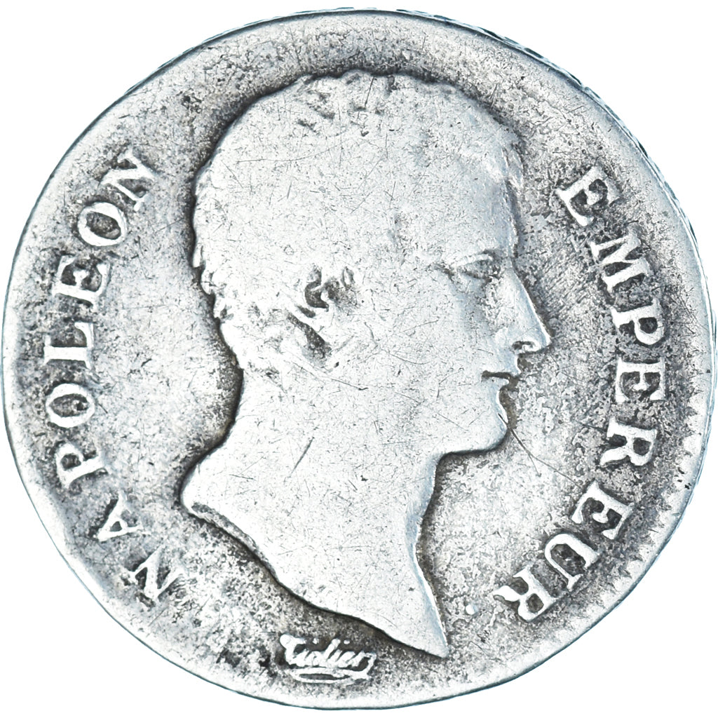 Coin, France, Napoleon I, Franc, AN 13, Perpignan, VF(20-25), Silver, KM:656.12
