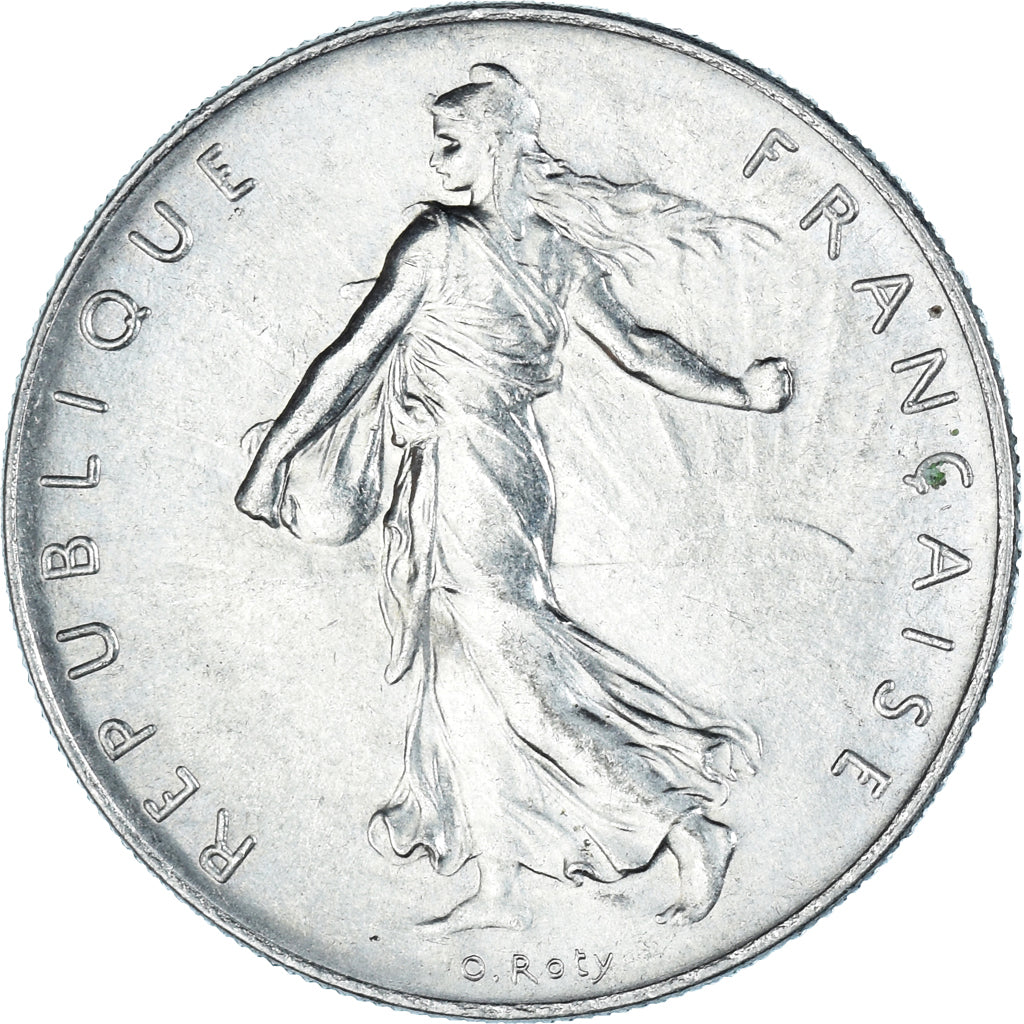 Moneta, Francja, Semeuse, Franc, 1960, Paris, MS(63), Nikiel, KM:925.1