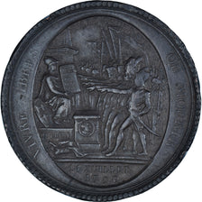 Coin, France, Monneron de 5 Sols, 1792, Paris, VF(30-35), Bronze