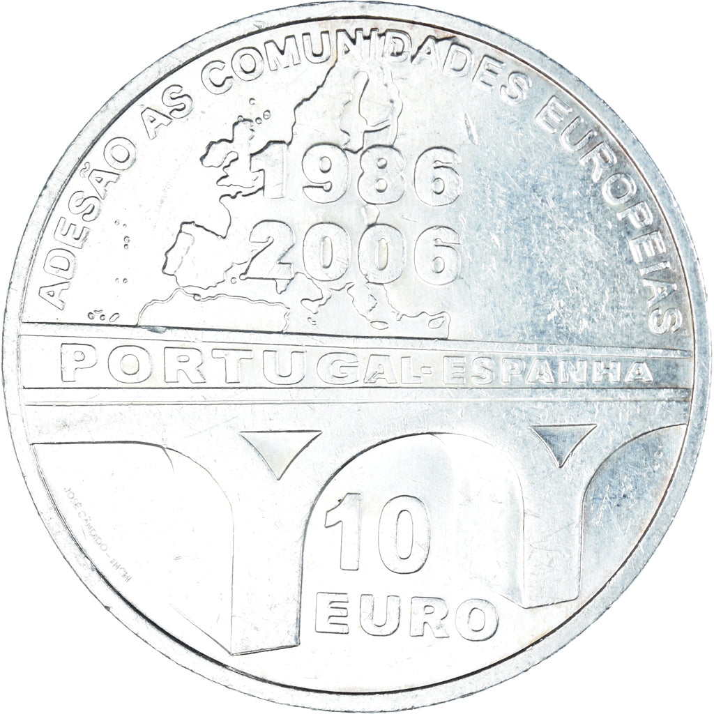 Portugal, 10 Euro, 2006, Lisbon, AU(50-53), Silver, KM:775