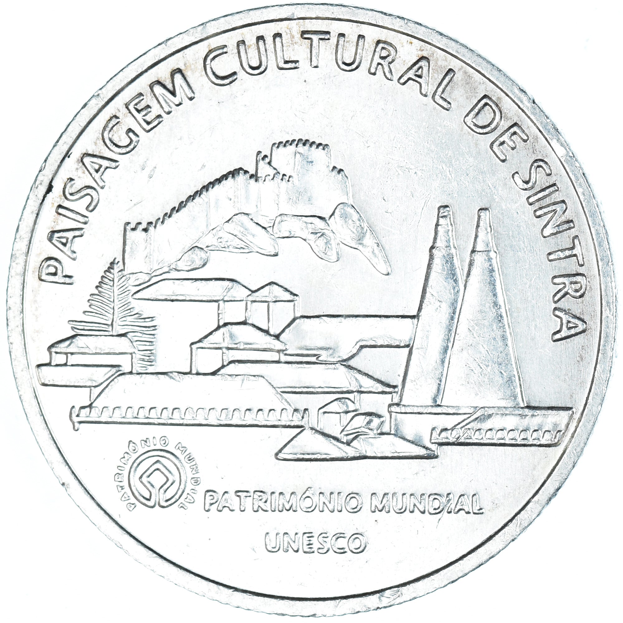 Portugal, 5 Euro, paisagem cultural de Sintra, 2006, Lisbon, AU(50-53), Srebro