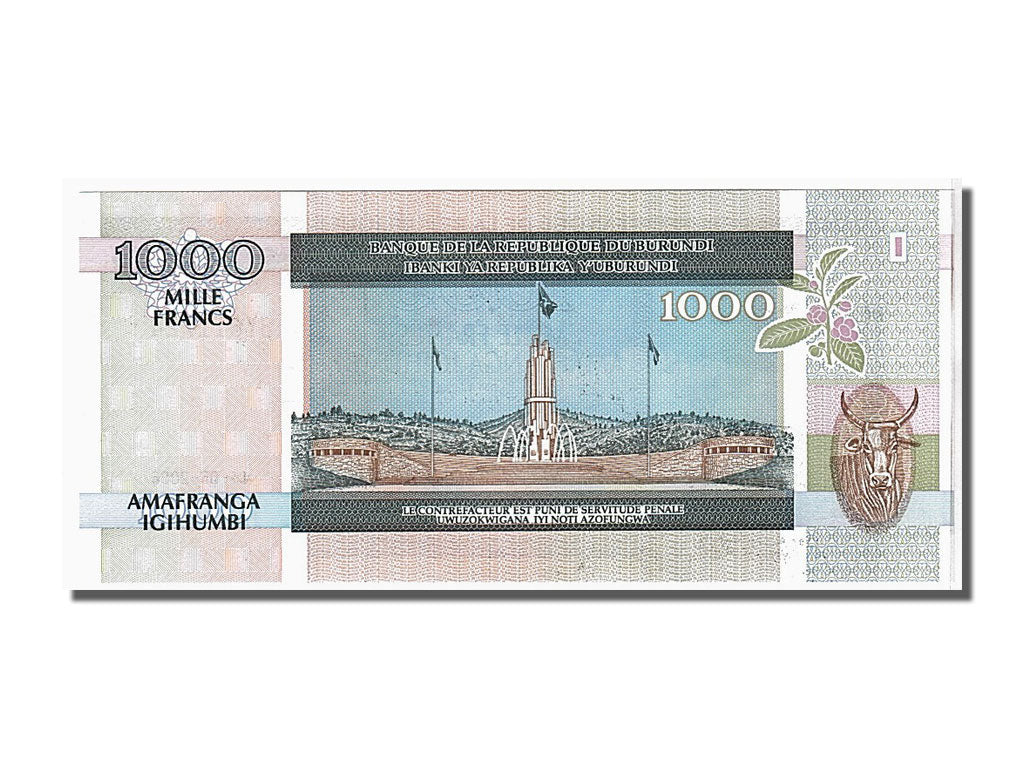 Banknote, Burundi, 1000 Francs, 2006, KM:39d, UNC(65-70)