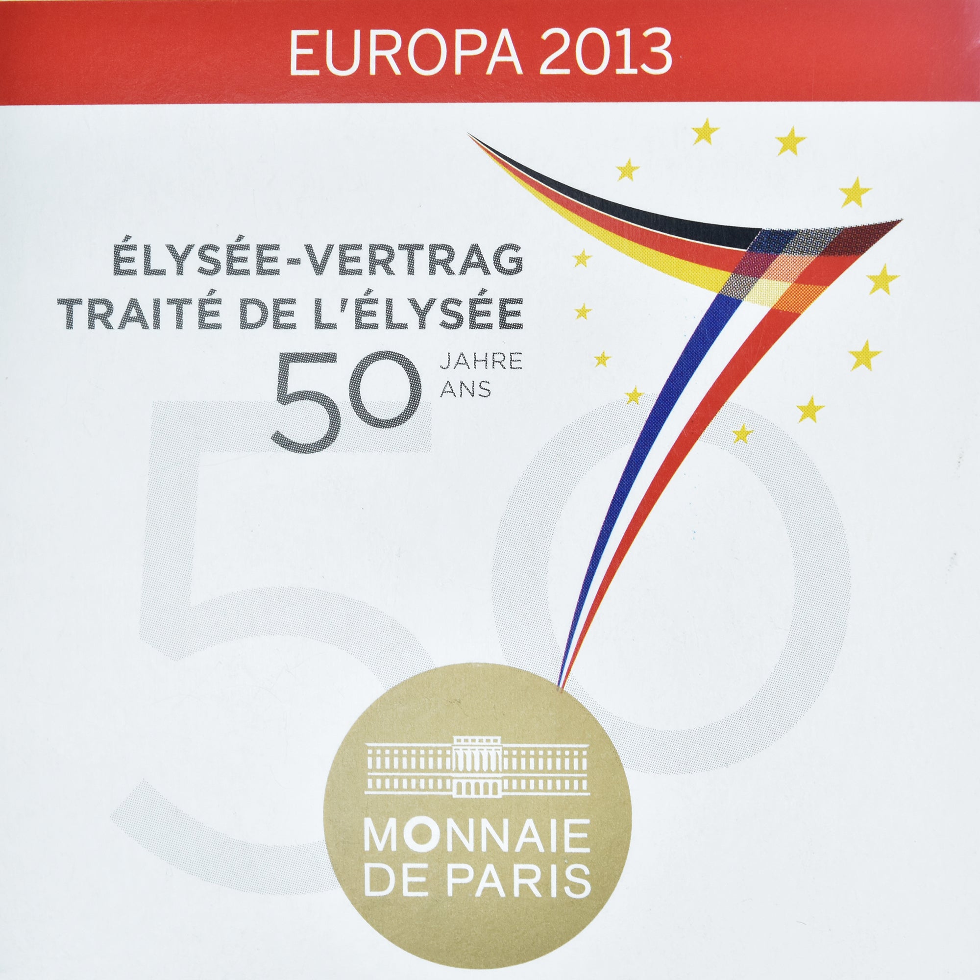 France, 5 Euro, Europa, 2013, Monnaie de Paris, BE, MS(65-70), Gold