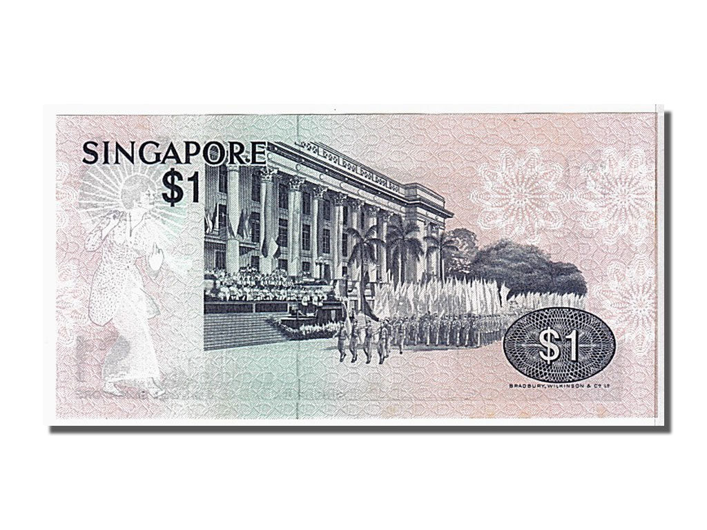 Biljet, Singapur, 1 Dollar, 1976, NIEUW
