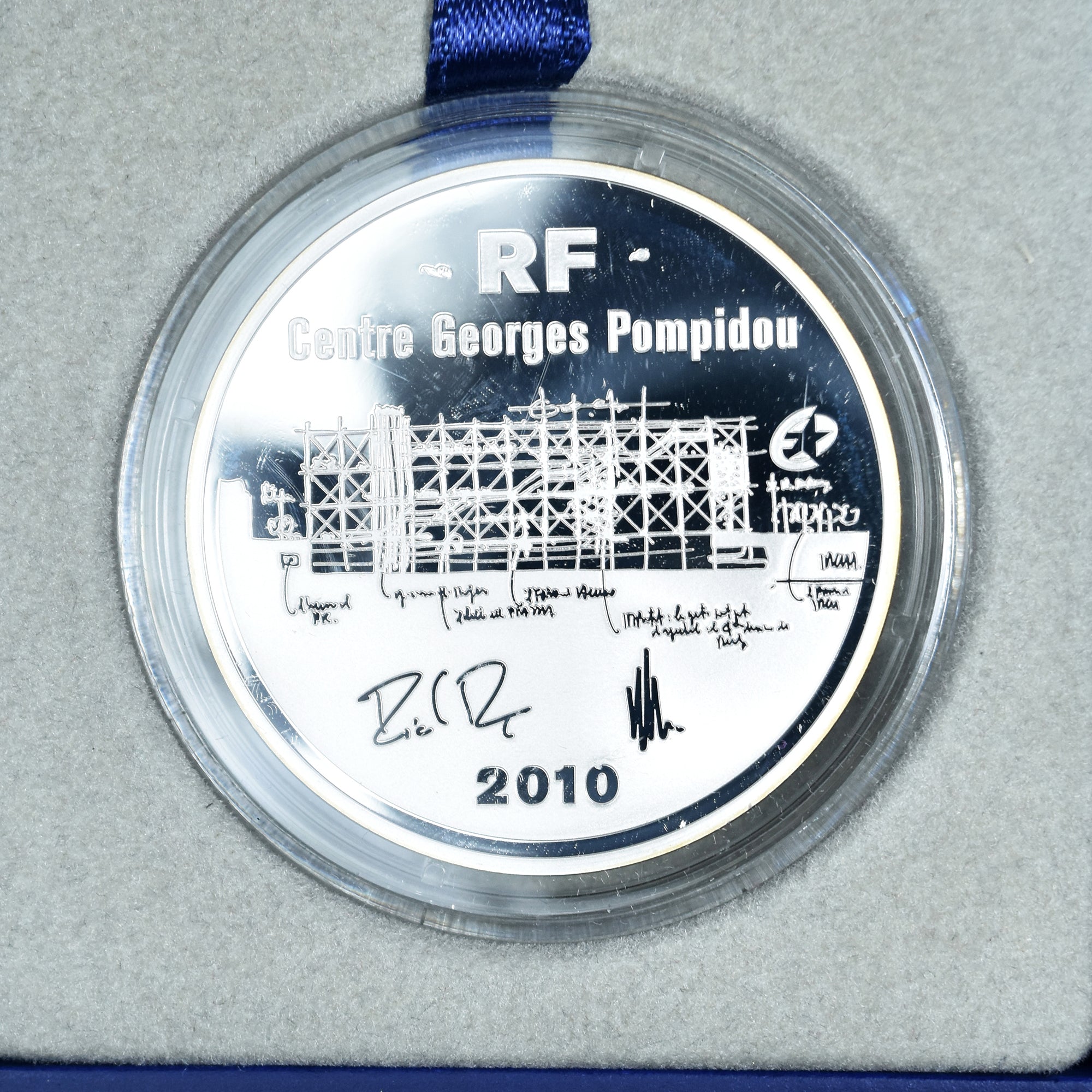 France, 10 Euro, centre George Pompidou, 2010, Monnaie de Paris, BE, MS(65-70)
