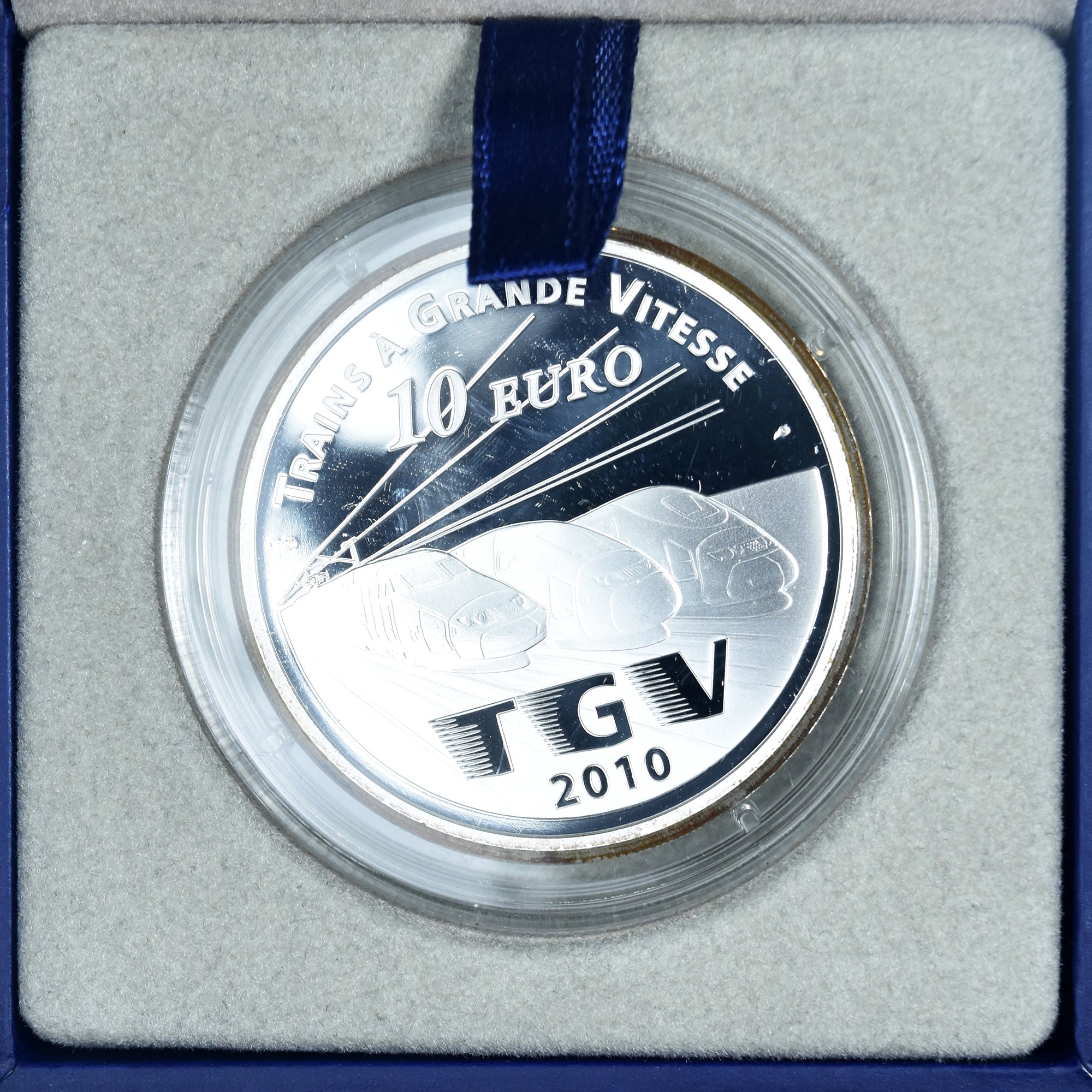 Francja, 10 Euro, Lille Europe TGV, 2010, Monnaie de Paris, BE, MS(65-70)