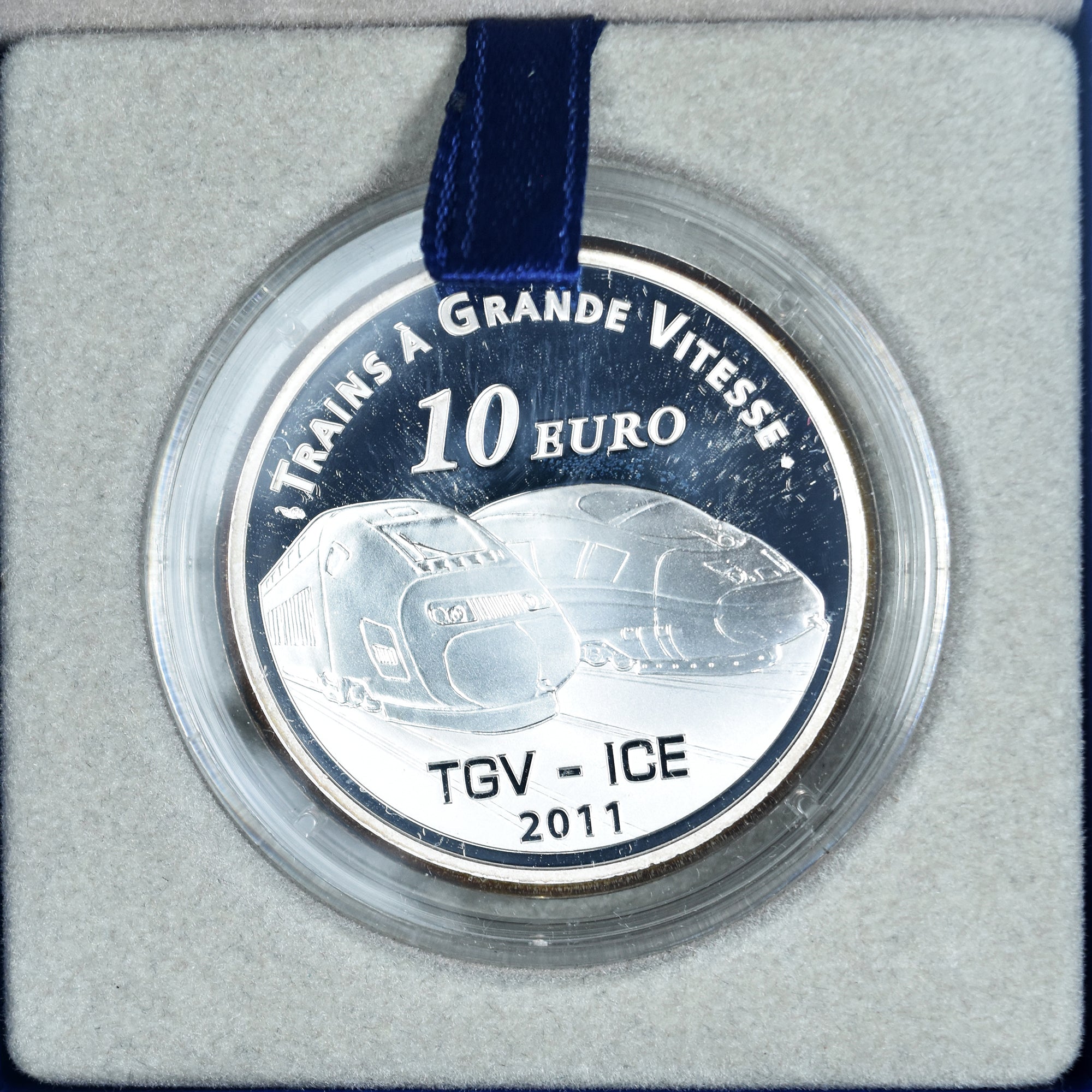 France, 10 Euro, gare de Metz TGV, 2011, Monnaie de Paris, BE, MS(65-70)