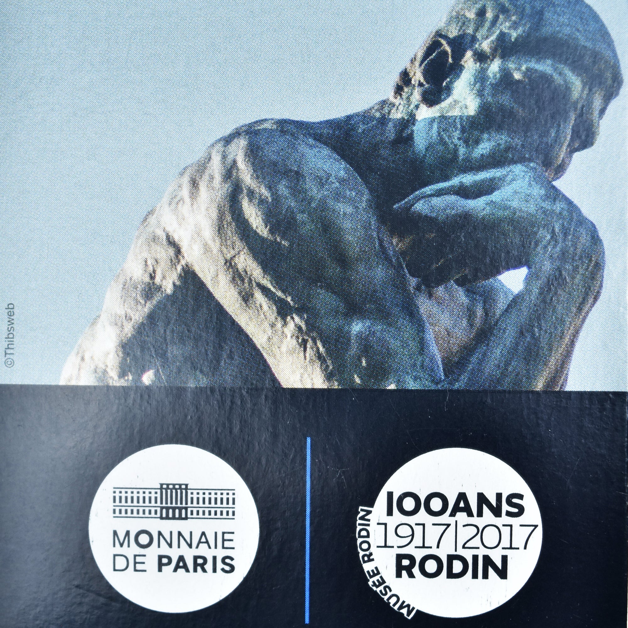France, 10 Euro, Auguste Rodin, la sculpture, 2017, Monnaie de Paris, BE