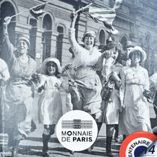 Francia, 10 Euro, liesse populaire, 2018, Monnaie de Paris, BE, colourized, FDC