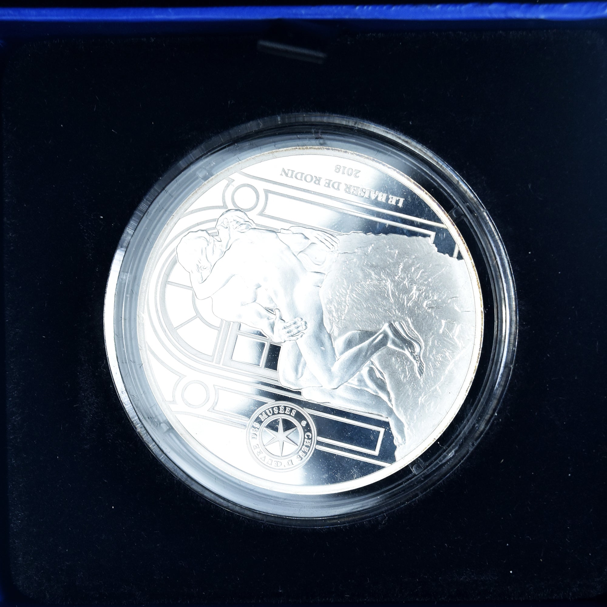France, 10 Euro, baiser de Rodin, 2018, Monnaie de Paris, BE, MS(65-70), Silver