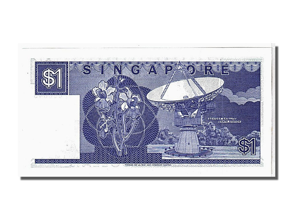 Billete, 1 Dollar, 1987, Singapur, UNC