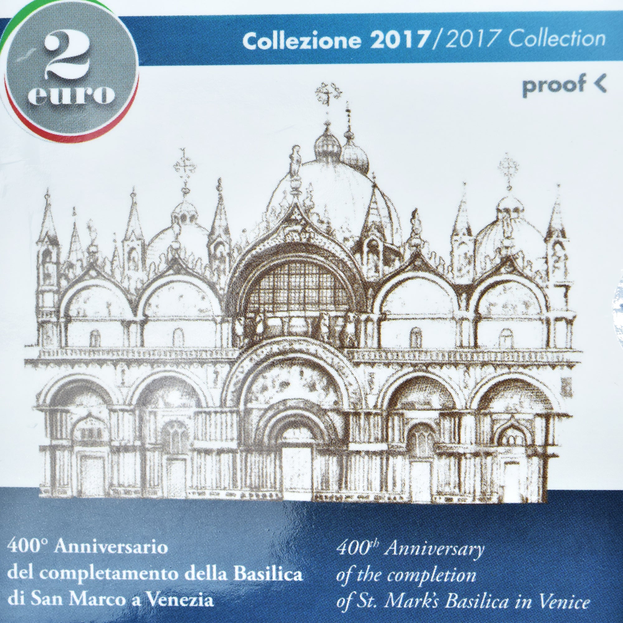 Italia, 2 Euro, San Marco, 2017, Rome, BE, FDC, Bimetálico