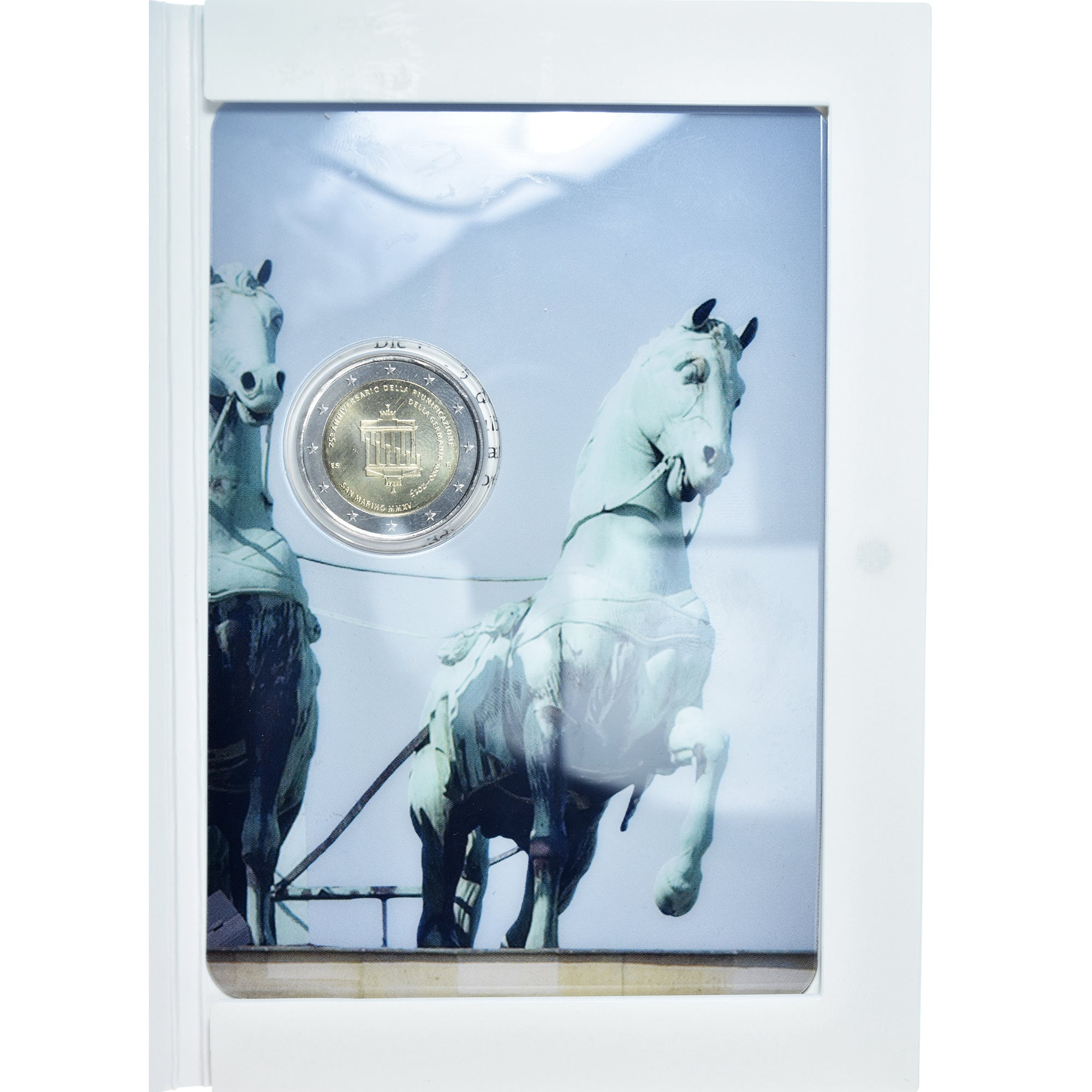 San Marino, 2 Euro, réunification de l'Allemagne, 2015, Rome, BU, FDC