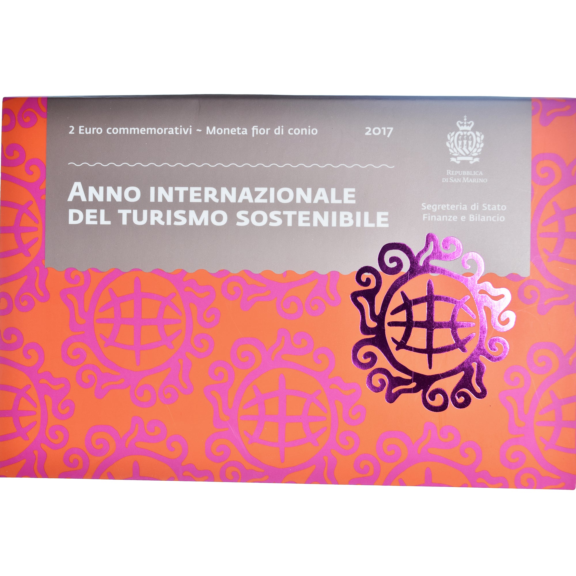 Saint Marin , 2 Euro, année internationale du tourisme durable, 2017, Rome, BU