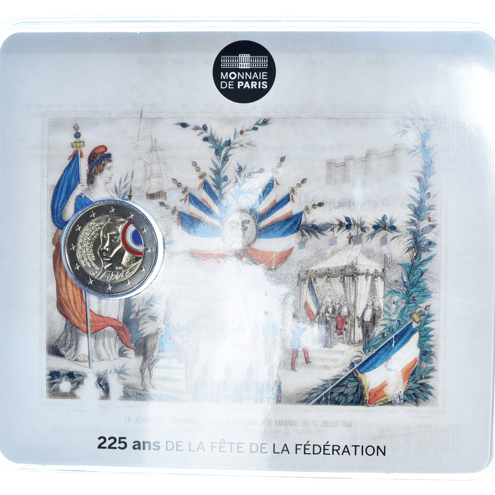 Frankreich, 2 Euro, fête de la Fédération, 2015, Monnaie de Paris, BU