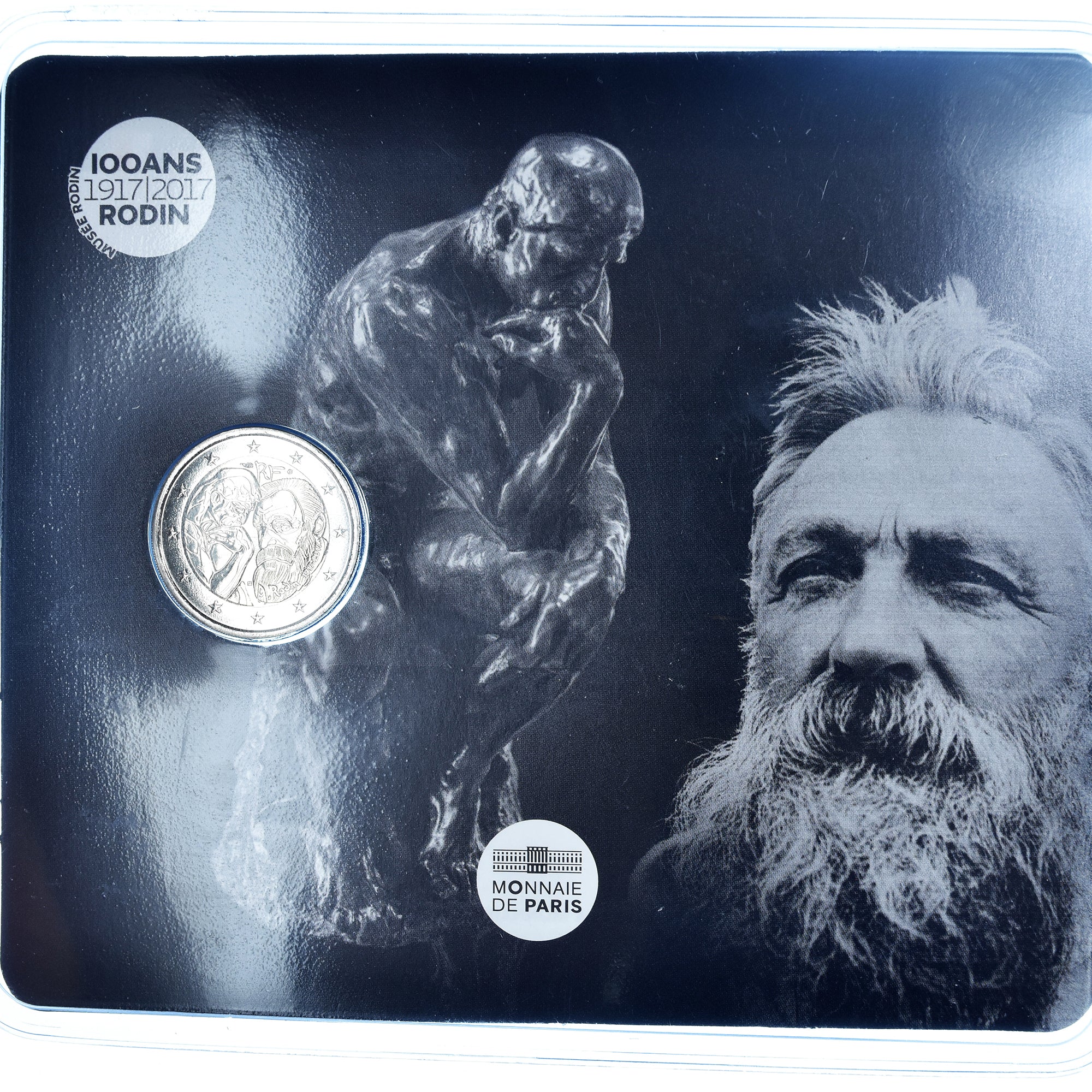 France, 2 Euro, Auguste Rodin, 2017, Monnaie de Paris, BU, FDC, Bimétallique