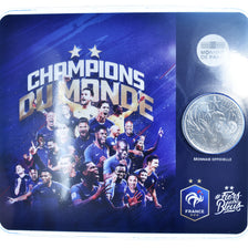 Frankrijk, 10 Euro, Champions du Monde, 2018, Monnaie de Paris, BU, FDC, Zilver