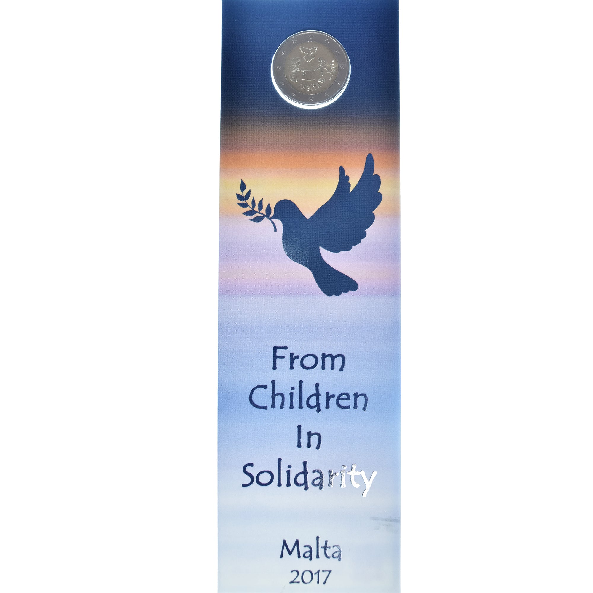 Malta, 2 Euro, Peace, 2017, BU, MS(65-70), Bi-Metallic