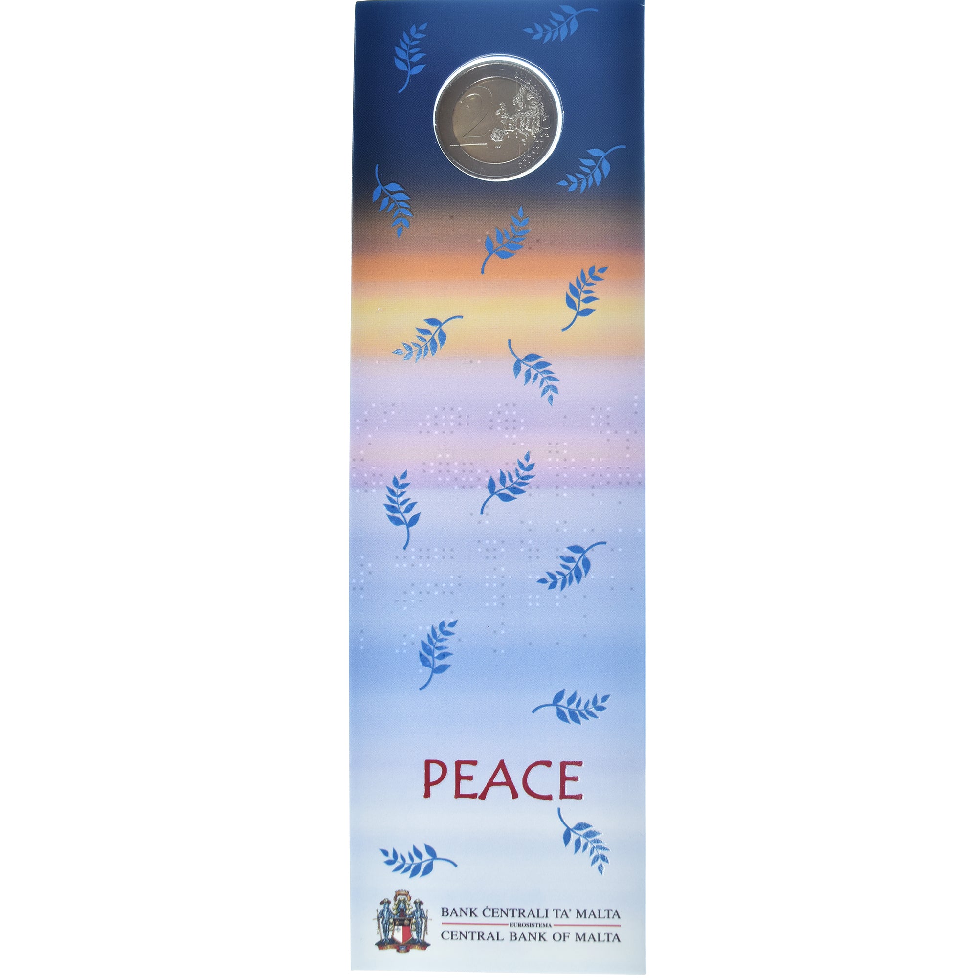 Malta, 2 Euro, Peace, 2017, BU, MS(65-70), Bi-Metallic