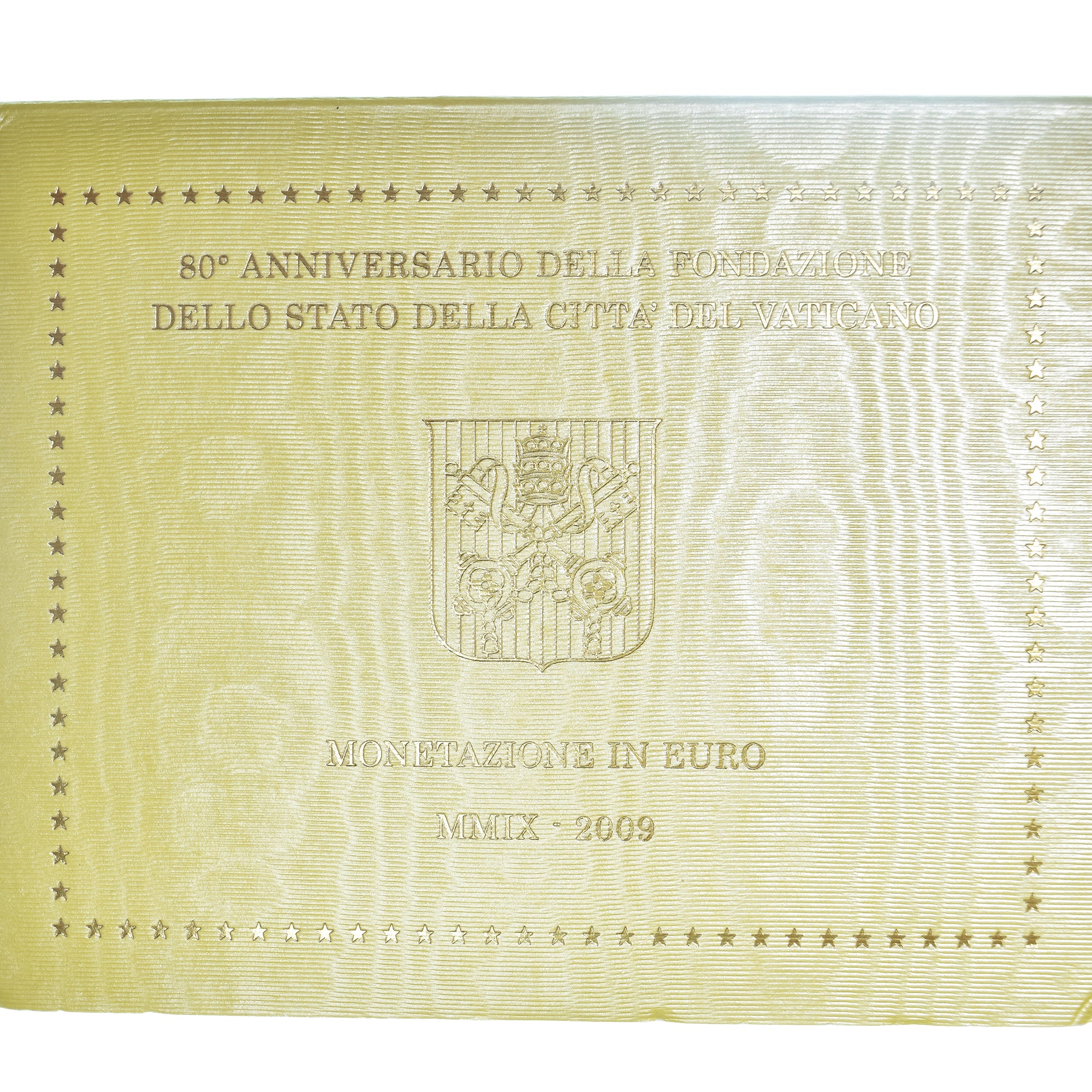 Vatican, 1 Cent to 2 Euro, euro set, 2009, Rome, BU, FDC