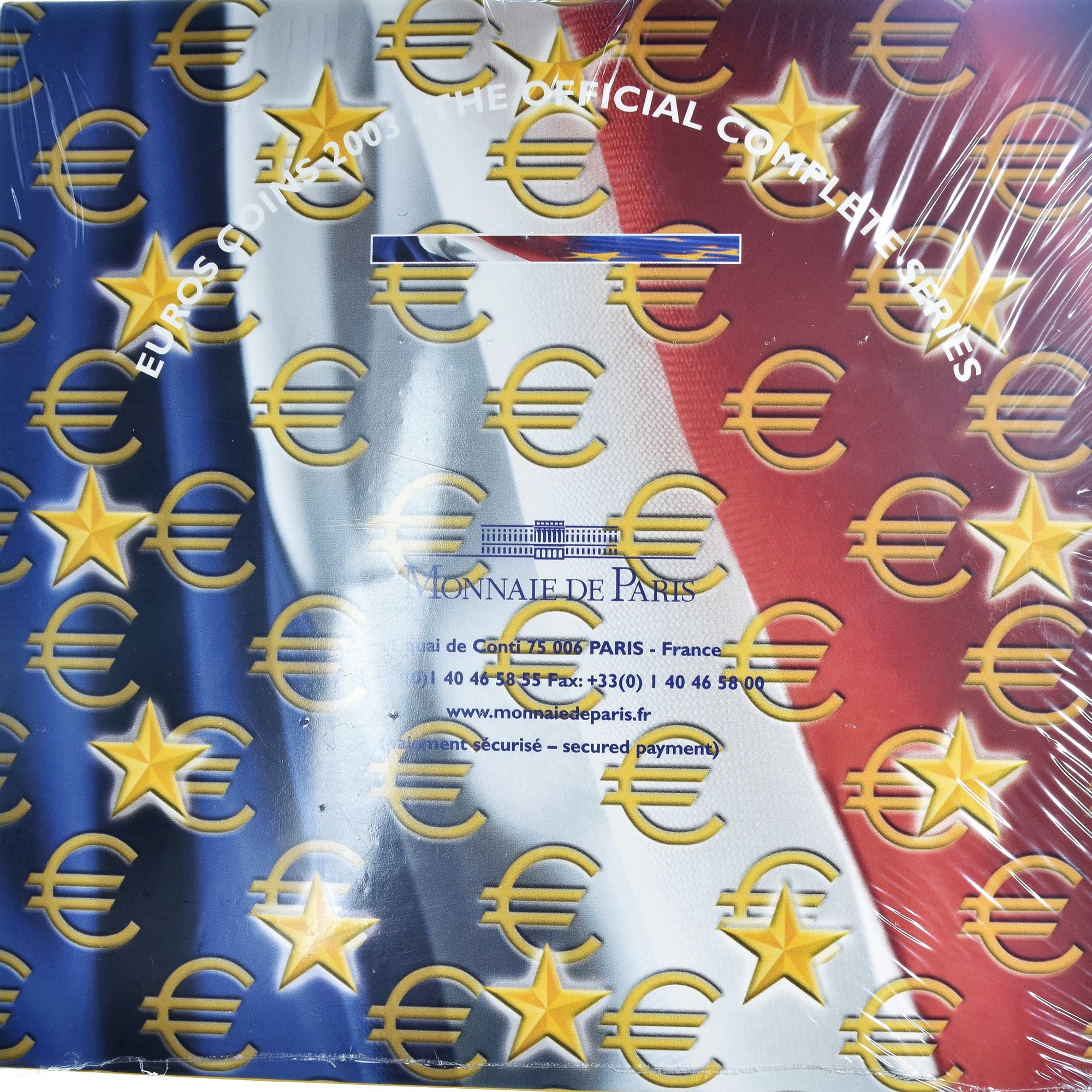 France, 1 Cent to 2 Euro, euro set, 2003, Monnaie de Paris, BU, FDC