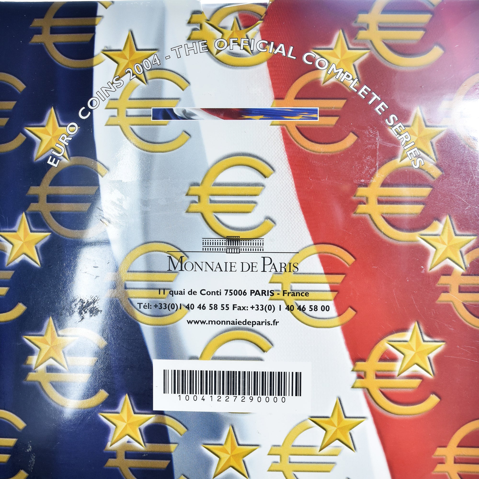 France, 1 Cent to 2 Euro, euro set, 2004, Monnaie de Paris, BU, FDC