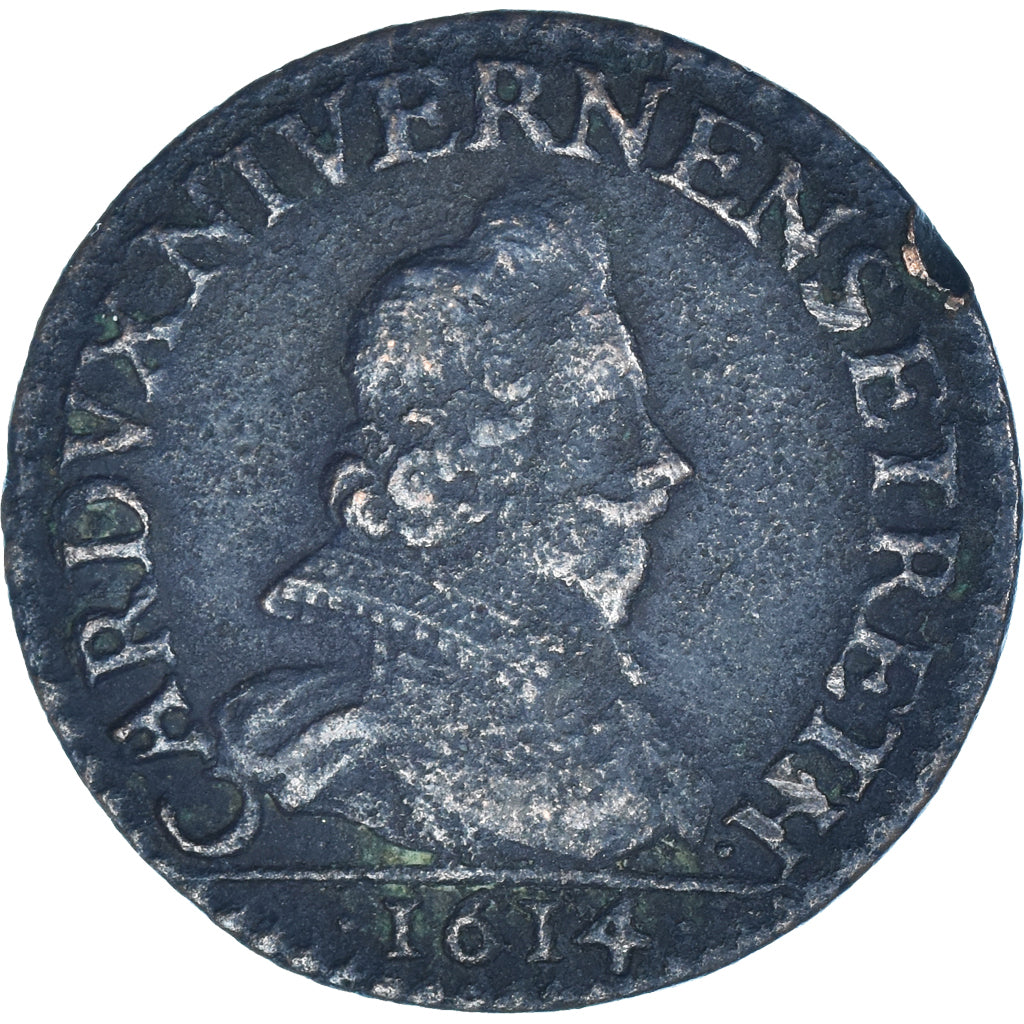 Monnaie, Principauté d'Arches-Charleville, Charles de Gonzague, Liard, 1614