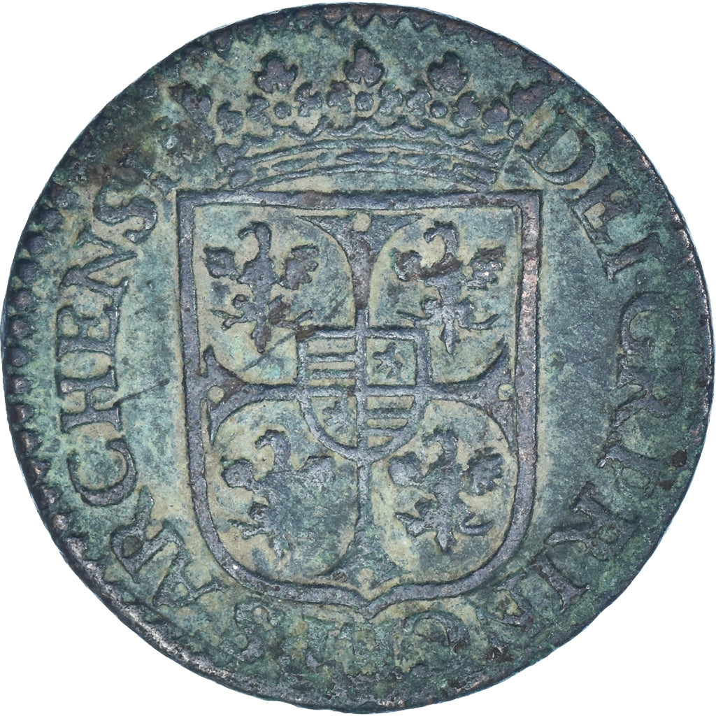 Monnaie, Principauté d'Arches-Charleville, Charles de Gonzague, Liard, 1613