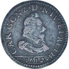 Moneda, Principado de Arches-Charleville, Charles de Gonzague, Liard, 1612